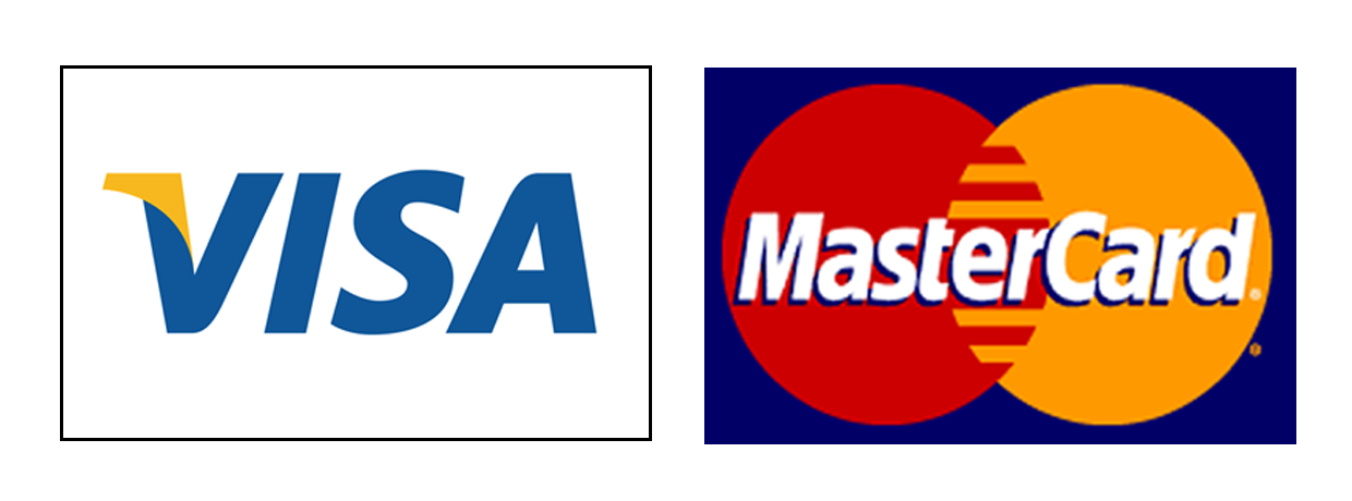 Visa and MasterCard accepted